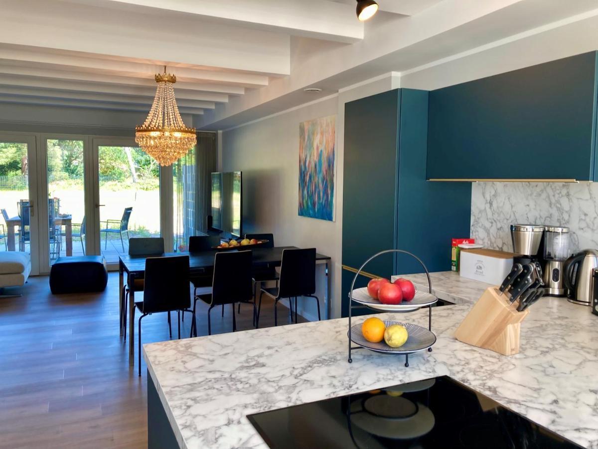 Luxus-Maisonette für die große Familie mit direktem Strandzugang Binz Exterior foto